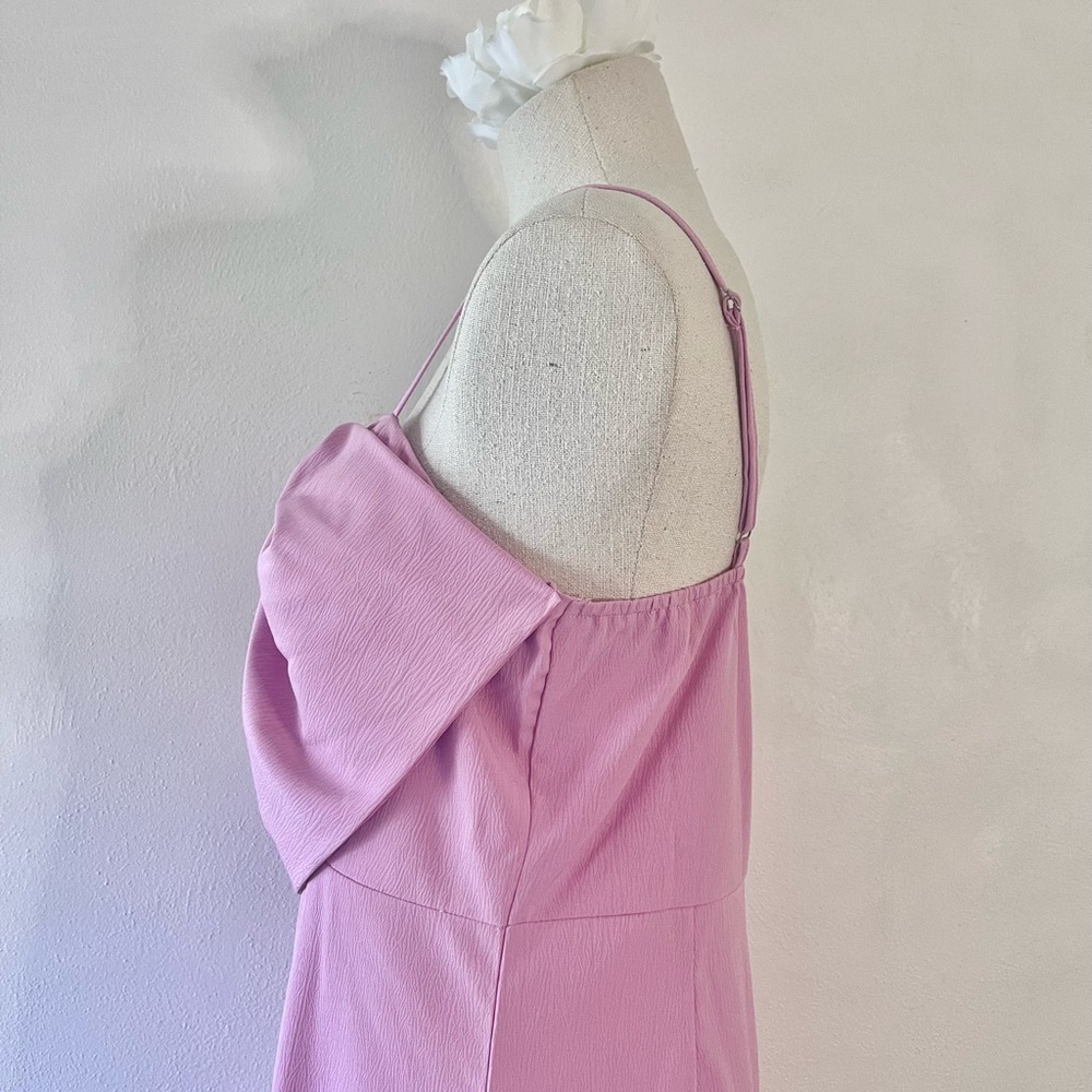 size L - bubblegum pink mini bow dress - Picture 7 of 9